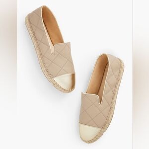 Talbots Izzy Quilted Nappa Espadrille Flats